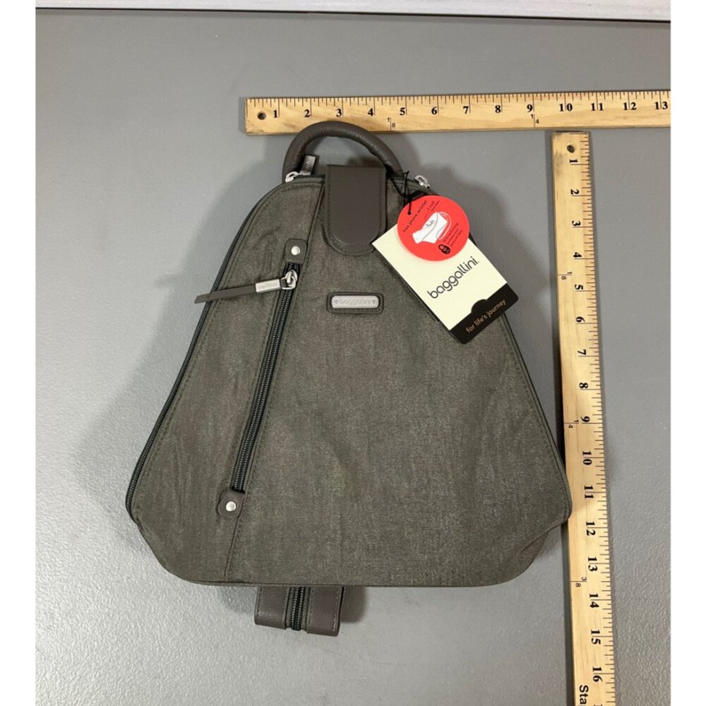 Baggallini Metro Convertible Backpack - RFID Wristlet, Water-Resistant Nylon, Ad - Picture 4 of 10